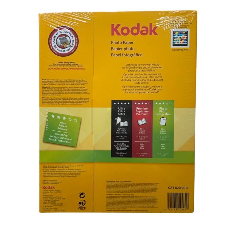 New Kodak Photo Paper - Gloss - 100 Sheets - 8 1/2 x 11 - Still in packaging - Picture 12 of 14